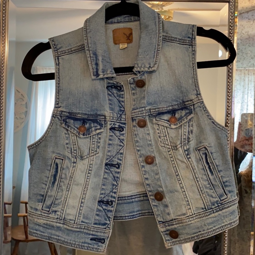American Eagle Denim Vest
